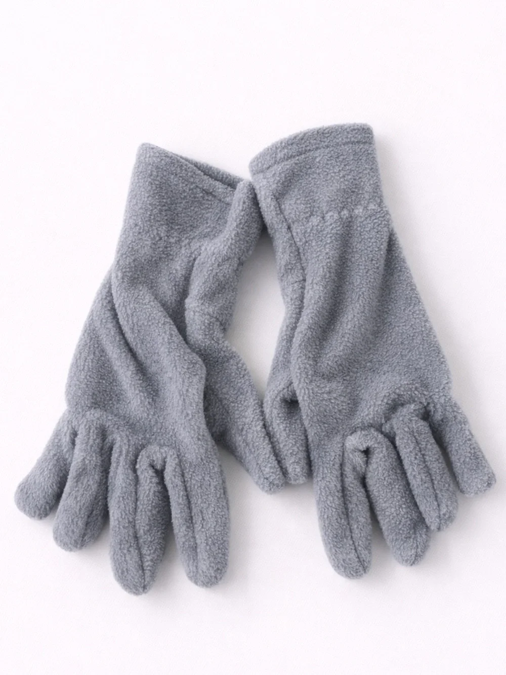 Old Navy Gray Fleece Stretch Gloves Size L/XL Lightweight Cold Weather